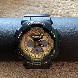 Casio Baby-G Black and Gold Watch